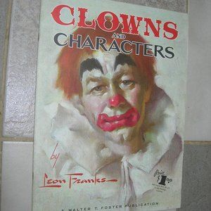 Vintage rare "Clowns And Characters art a Walter T. Foster publication #62